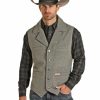 Men * | Panhandle Exquisite Gifts Powder River Outfitters Men'S Heather Grey Montana Wool Vest Big & Tall