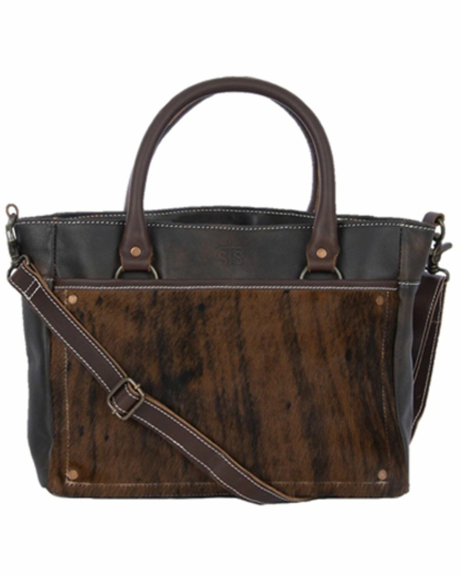 Gifts * | Premium Sts Ranchwear By Carroll Women'S Brown Brindle Concealed Carry Satchel