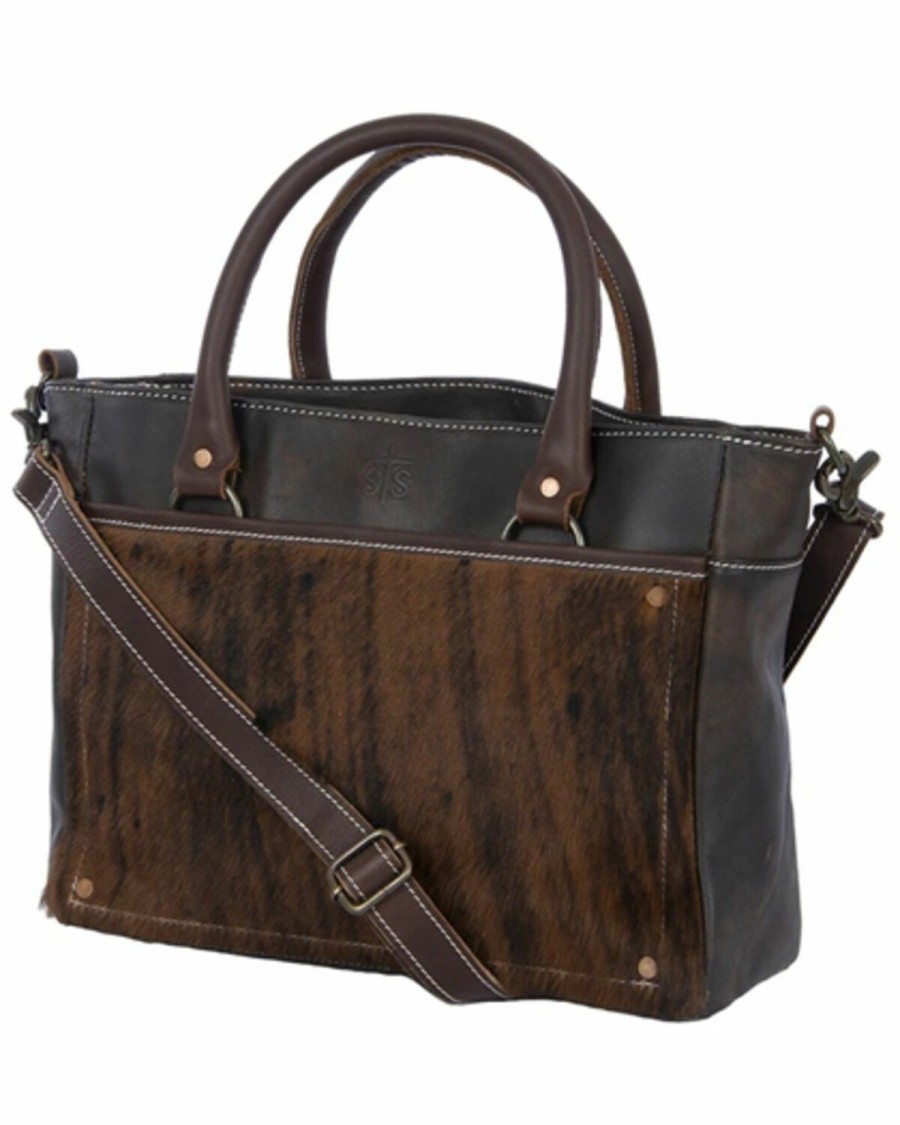 Gifts * | Premium Sts Ranchwear By Carroll Women'S Brown Brindle Concealed Carry Satchel