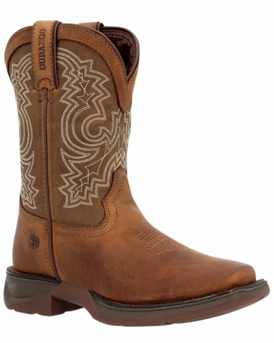 Kids * | Premium Durango Youth Boys' Lil Rebel Embroidered Western Boots Broad Square Toe