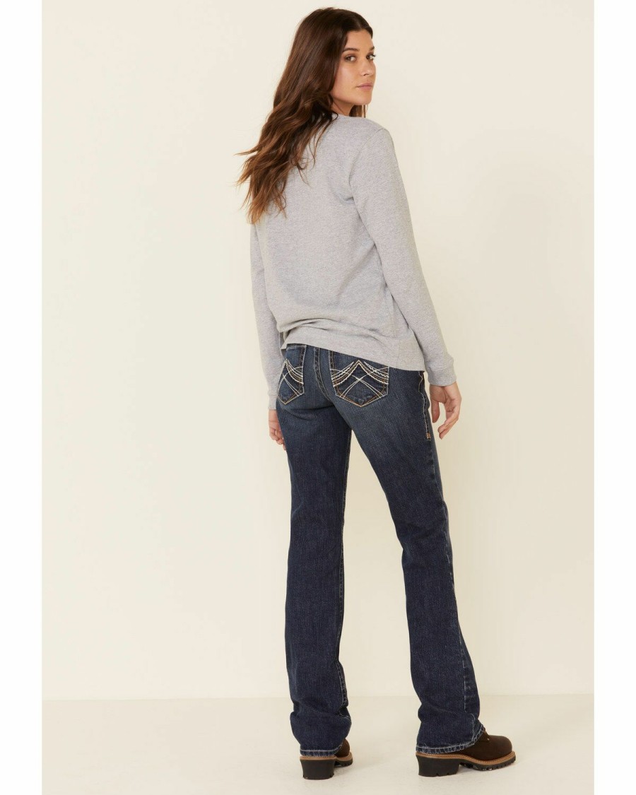 Gifts * | Best Sellers Ariat Women'S Durastretch Fr Whipstitch Bootcut Jeans