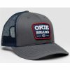 Men * | Bestsellers Okie Men'S Dalton Logo Patch Mesh-Back Ball Cap