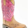 Kids * | Exquisite Gifts Shyanne Girls' Chloe Glitter Western Boots Square Toe