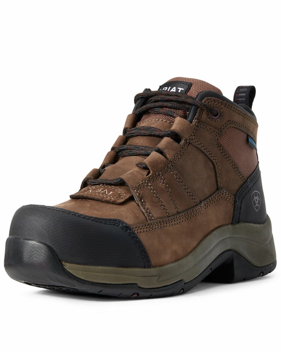 Gifts * | Sale Online Ariat Women'S Telluride Waterproof Work Boots Composite Toe