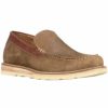 Men * | Premium Lucchese Men'S Olive Suede After-Ride Slip-On Casual Moccasin Moc Toe