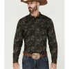 Men * | Hot Sell Cody James Men'S Miracle Floral Print Long Sleeve Snap Western Shirt Big & Tall