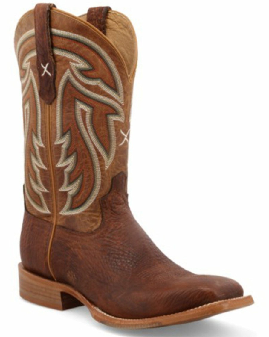 Men * | Bestsellers Twisted X Men'S Rancher Western Boots Wide Square Toe